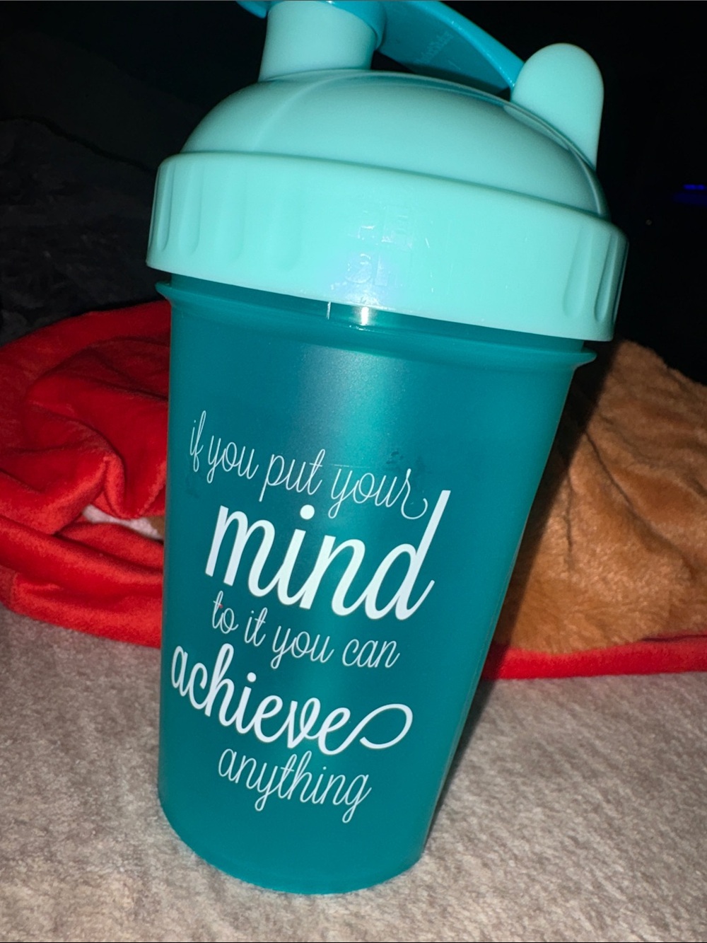 3/$20! 20oz Protein Shaker Bottle Advanced Actionrod Mix Dishwasher safe Teal